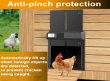 CARLA HOME Automatic Chicken Coop Door with Timer & LCD Screen, Anti-Pinch Safety, Easy Battery LSB-36311