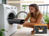 Non-Slip Bathtub Mat with Drain Holes and Strong Suction Cups, Machine-Washable Shower Mat for V1189-LC-AMZ-00298