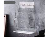 Wall Mounted Pot Lid 3 Layers Multifunction Stainless Steel Lid Holder Chopping Board Storage V1294-YM0521-3118230031611