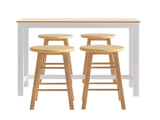Artiss Bar Table and Stools Set Dining Desk Kitchen Chairs Cafe Pub BA-TAB-CHR-SET-NT