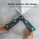 30-180 Degree Angle Measuring Cutting Tool, Precision Aluminum Alloy for Woodworking V1237-ZY-715-278