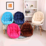 Office Chair Seat Cushion Comfortable Soft Easy to Clean Warm Velvet Back Cushion Beige V1294-YM0901-WV985161