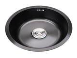 Undermount Small Kitchen Sink Professional Nano Black Stainless Steel Single Bowl Kitchen Bar Sink V1294-YM0901-3118240116211