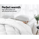 Giselle Bedding 800GSM Microfibre Bamboo Quilt King QUILT-BAM-800-K