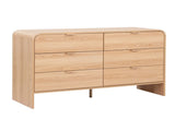 Artiss 6 Chest of Drawers Dresser Cabinet Pine FUR-Z-CDR-05-6D-WD-AB