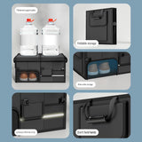 Black Car Boot Organiser - Foldable Waterproof Large Capacity Trunk Storage Box, Space Saving V888-ELOSUNG56023