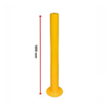 Yellow Heavy Duty Steel Bollard Post V63-817943
