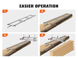 Rail Mill Guide System, 9 ft Milling Guide, 4 Crossbar Kits Chainsaw Mill Rail Guide, Aluminum V952-LJDGLMDGKDJ9FTZHCV0