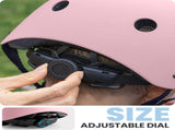 OutdoorMaster Youth & Kids Bike Helmet - Adjustable Multi-Sports Skateboard Helmet with Removable XFOM-HS001-LPNK-L