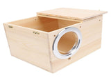 Parakeet Nesting Box Solid Wood Bird Breeding Mating Box for Cockatiel Lovebirds Budgie Canary V1294-YM0901-3111240205211