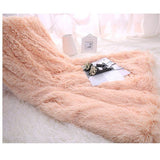 Super Soft Faux Fur Blanket Ultra Plush Decorative Throw Blanket for Kids Sofa cover blanket, bed V1192-AZ-W-11126