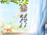 DIY Diamond Art Painting Wind Chime, Three Dreamy Sun Catchers with Dot Painting Diamonds, Hanging V1366-AZ2-W-23963