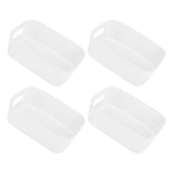 10PCS Cupboard Box Mini Organizer Bin PP Side Handle Rounded Edge Modern Versatile Storage Baskets V1294-YM0901-3117230364611