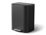 Cefito Kitchen Trash Can 40L Pedal Bins Rubbish Bin Steel with Soft Close Lid, Removable Inner RB-40L-1C-BK