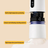 Portable Clothes Dryer, Mini Electric Foldable Dryer with Drying Bag, 360 Degree Hot Air Drying with V1189-LC-RY-00306