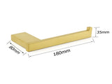 Bahtroom Brushed Gold Toilet Paper Roll Tissue Roll Holder Rack Wall Mounted Kit V1233-87004BG
