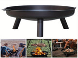 Outdoor Metal Fire Pit Bowl with Handles & Legs V1142-LP601100812142600