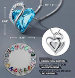 Infinity Love Heart Necklace, Birthstone Necklace for Women, Jewelry for Women with Healing V1164-325791