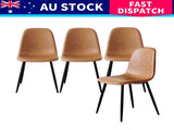 Levede 8x Dining Chairs Kitchen Eames CH1058-4-BRX2