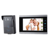 7 Inch AHD LCD Screen Wired Video Intercom Doorbell System 1080P IR Night Vision ID Card Camera Dual V1294-YM0901-3114240047911