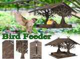 Vogelhuisje, wooden birdhouse, feeding stations, creative bird feeders, hanging bird food dispenser, V1259-DP01-A-1669