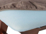 Levede Foot Stool Ottoman Footrest With Washable Cover,Living Room,Brown HH1004-BR-AU