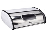 Bread Bin Bread Box Bread Holder Storage Container With Small Window for Kitchen Countertop White V1294-YM0521-3117230095612