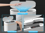 Automatic Trash Bin, 16 Litre Smart Trash Can with Lid,Waterproof Garbage Bin, Intelligent Opening V1192-AZ-W-14549