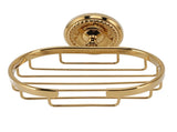 Wall Mounted Metal Soap Holder Antique Bathroom Soap Basket Dish Holder Golden Twist V1294-YM0626-3112220087911
