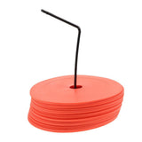 1 Set Flat Soccer Training Cones with High Contrast Markers for Effective Group Sports Drills and V1366-AZ2-W-17273