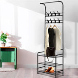 Artiss Clothes Rack Airer Coat Stand 179cm Hanger Rail Closet HANGER-SR6530-STD-BK