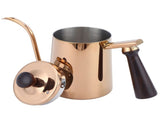 700ml Coffee Kettle 304 Stainless Steel Gooseneck Spout Coffee Drip Pot with Wooden HandleLong V1294-YM0721-3118210016411