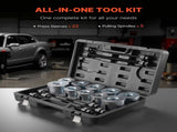 Pull and Press Sleeve Kit, 27 PCS, Steel Bush Removal Insertion Sleeve Tools with Carrying Case, V952-CTQCQTZ27JT0S6JTC002V0