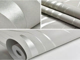 Clearance! Room Decor Silver 3D Non-Woven Wave Stripe Embossedpaper Rolls Living Room Decor 10M V1370-AZ4-17373