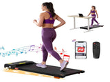 Everfit Treadmill Electric Walking Pad Incline Under Desk Home Gym 380mm Black TMILL-380-INC-BK