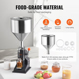 VEVOR Manual Paste Liquid Filling Machine, 5-50ml Bottle Filler, Adjustable Bottle Filling Machine, V952-LSGYTGZJSD0029YV2V0