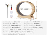 Wooden Cat Exercise Wheel, 1320mm Large Cat Treadmill Wheel for Indoor Cats, Cat Running Wheel with V952-MZMPBJYMSMDBJ1EXWV0