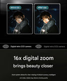 Compact 4K Digital Camera - 50MP, 16x Zoom, 2.4-inch IPS Screen, WiFi & Fill Light - Retro CCD V888-ELOSUNG25707