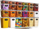 Airtight Food Storage Containers with Lids, 24 PCS Kitchen and Pantry Organization Canisters, V1079-FOODCONTAIN24