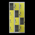 12-Door Locker for Office Gym Shed School Home Storage - 4-Digit Combination Lock V63-838961