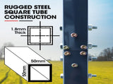 SHADE SHIELD Single Carport Shed 3.3 x 6 x 2.9m, Galvanised Steel Frame, Powder Coated Gable Roof, V219-CPRSINPCSG6A