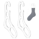 2-Pack Transparent Sock Blockers Smooth, Polished Surface, 0.12-Inch Thick, Ideal for Knitting & V1366-AZ2-W-15013