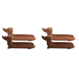 4x Puppy Shaped Serving Tray Dachshund Snack Holder Hot Dog Holder for Home Family Gatherings V1369-AZ3-W-11517