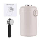 Airtight Coffee Canister with Humidity Gauge Date Record Disk One Way Exhaust Valve Double Layer V1294-YM0901-H49316BE