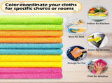 Microfiber Cleaning Cloth, 50 Pack Cleaning Rags& Microfiber Cleaning Cloth Bulk, 100 Pack Shop V1258-DP02-C-1003