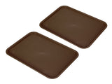 2pcs Food Tray Multifunctional Thickened Slip Resistance Chinese Fast Food Serving Tray for Dining V1294-YM0523-3118220042813
