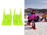 Children's Balanced Car Skis Kids Snowboard Sledge Balanced Scooter Board Ski PartsGreen V1294-YM0718-3114200106112