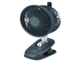 Clip On Fan 360 Degrees Adjustment Clip On USB Charging 3 Speed Modes Strong Airflow Sturdy Clamp V1294-YM0523-3113220043313