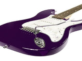 Karrera 39in Electric Guitar Music 6-String Instrument Full Size Purple EGP-5W-PU