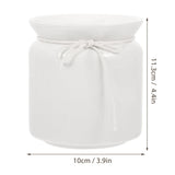 White Ceramic Condiment Jar for Kitchen Spice and Storage Use V1192-AZ-W-25533